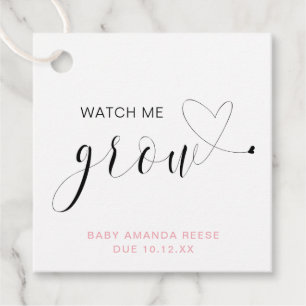 Sehen Sie mir zu, wie ich Niedliche Pink Girl Baby Geschenkanhänger
