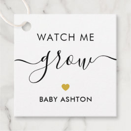 Sehen Sie mir zu, wie ich wächst, Pflanze Baby Sho Geschenkanhänger