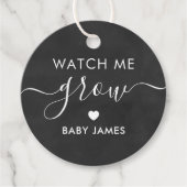 Sehen Sie mir zu, wie ich wächst, Pflanze Babydusc Geschenkanhänger (Vorderseite)