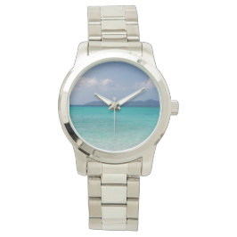 Sehen Sie mit Metallband und Karibik. Armbanduhr