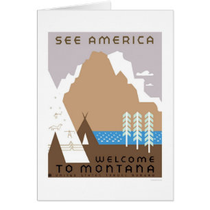 Sehen Sie Montana u. Amerika WPA 1938