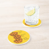 Sehen Sie nein, hören Sie, nein, sprechen Sie kein Sandstein Untersetzer (Seite)