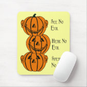 Sehen Sie Nein, hören Sie, sprechen Sie keine böse Mousepad (Mit Mouse)