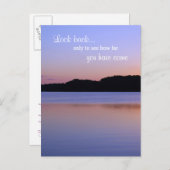 Sehen Sie nie zurück, kein berüchtigtes Inspiratio Postkarte (Vorne/Hinten)