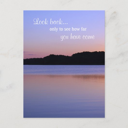 Sehen Sie nie zurück, kein berüchtigtes Inspiratio Postkarte (Vorderseite)