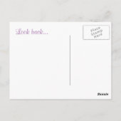 Sehen Sie nie zurück, kein berüchtigtes Inspiratio Postkarte (Rückseite)