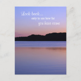 Sehen Sie nie zurück, kein berüchtigtes Inspiratio Postkarte