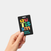 Sehen Sie, ob die Label-Autismus-Unterstützung nic Ausweis (Handheld)