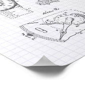 Sehen Sie sich 1966 Patent Art - Lined Peper an Poster (Ecke)