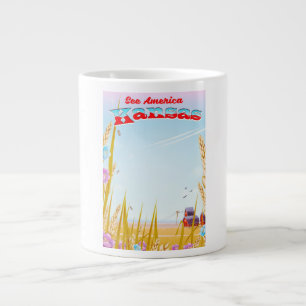 Sehen Sie sich Amerika an! - Kansas Jumbo-Tasse