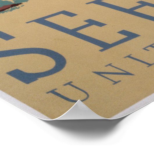 Sehen Sie sich Amerika an! Poster (Ecke)