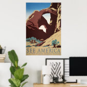 Sehen Sie sich Amerika an! Poster (Heimbüro)
