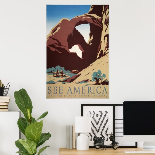 Sehen Sie sich Amerika an! Poster (Heimbüro)