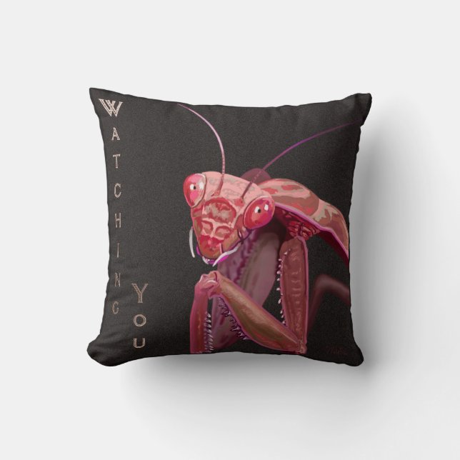 Sehen Sie sich an - rosa Version Kissen (Vorderseite)