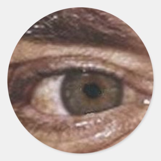 SEHEN SIE SICH - Creepy EYEBALL Aufkleber (Vorderseite)
