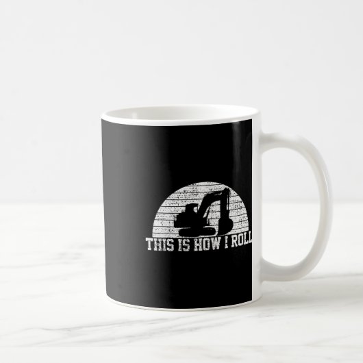 Sehen Sie sich das Geschenk eines Baggerbauers an Kaffeetasse (Rechts)