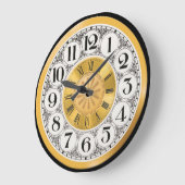 Sehen Sie sich das Gesicht silbernen römischen mod Große Wanduhr (Winkel)