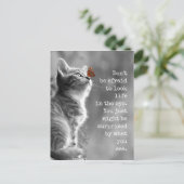 Sehen Sie sich das Leben im Motivierend Zitat an. Postkarte (Stehend Vorderseite)