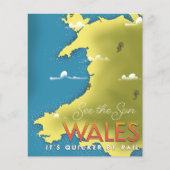 Sehen Sie sich das Reiseplakat Sun Wales an. (Vorderseite)