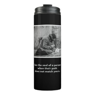 Sehen Sie sich das Soul einer Person an Thermosbecher
