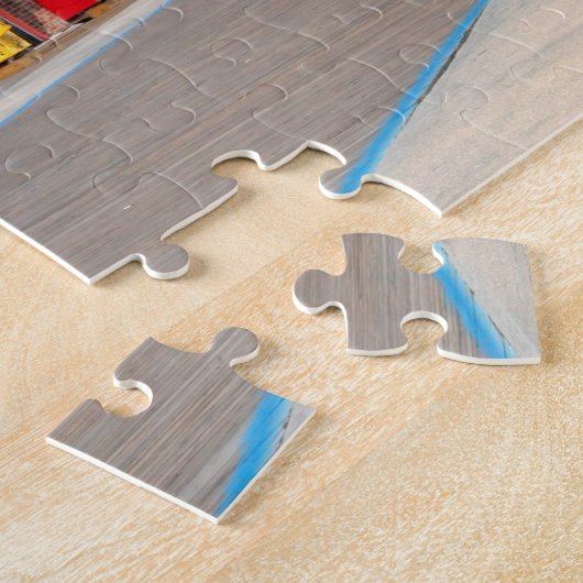 Sehen Sie sich das Straßenbahnauto bitte an. Puzzle (Seite)