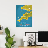 Sehen Sie sich das Sun - Devon & Cornwall Reisepla Poster (Heimbüro)