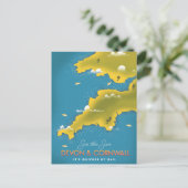 Sehen Sie sich das Sun - Devon & Cornwall Reisepla Postkarte (Stehend Vorderseite)
