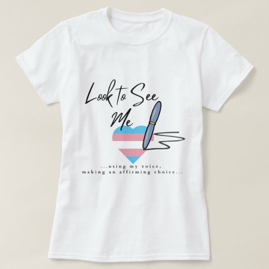 Sehen Sie sich das Transgender Heart Shirt an (Design vorne)