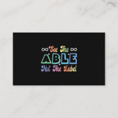 Sehen Sie sich den Aufkleber Neurovielfalt-Autismu Visitenkarte (Rückseite)