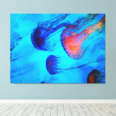 Sehen Sie sich den Fluss des Gelees an. Leinwanddruck (Insitu (Holzboden))