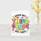 Sehen Sie sich die 3. Klasse an, ich komme den ers Karte (Gelbe Blume)