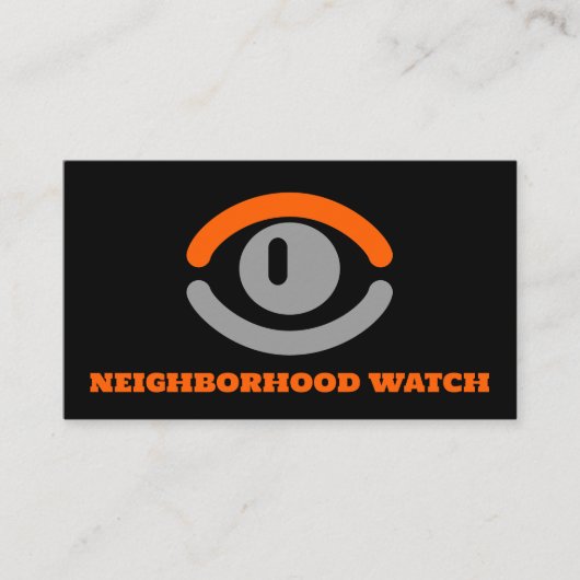 Sehen Sie sich die Augen, die Nachbarschaftsgemein Visitenkarte (Vorderseite)