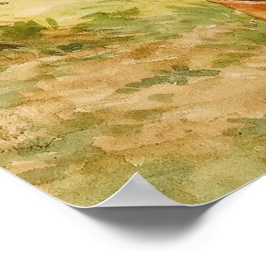 Sehen Sie sich die Birdy von Louis Wain an Poster (Ecke)