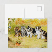 Sehen Sie sich die Birdy von Louis Wain an Postkarte (Vorne/Hinten)