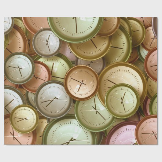 Sehen Sie sich die Clock Office Work School Club S Geschenkpapier (Flach)