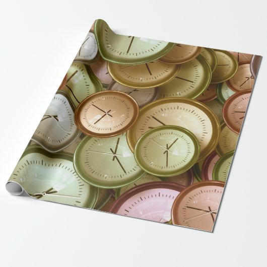 Sehen Sie sich die Clock Office Work School Club S Geschenkpapier (Ungerollt)