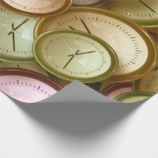 Sehen Sie sich die Clock Office Work School Club S Geschenkpapier (Ecke)