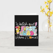 Sehen Sie sich die erste Klasse an, hier komme ich Karte (Gelbe Blume)