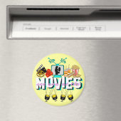 Sehen Sie sich die Filme an - Heller Hintergrund Magnet (In Situ (Geschirrspüler))
