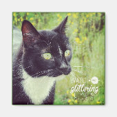 Sehen Sie sich die glitternde Augen-Katze an Magnet (Vorne)