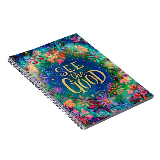 Sehen Sie sich die gute Hübsche blaue Inspirivität Notizblock (Rechte Seite)