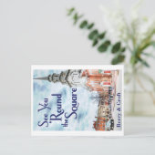 Sehen Sie sich die Postkarte um den Platz (Stehend Vorderseite)