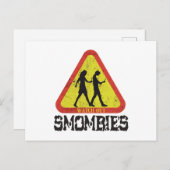 Sehen Sie sich die Smombies an Postkarte (Vorne/Hinten)