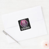 Sehen Sie sich die Smombies an Quadratischer Aufkleber (Umschlag)