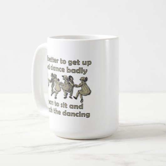 Sehen Sie sich die tanzende Tasse an (Vorderseite Links)