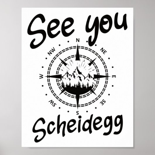 Sehen Sie sich die Wanderung Scheidegg Deutschland Poster (Vorne)
