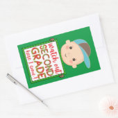 SEHEN SIE SICH DIE ZWEITE GRADE HIER KOMME ICH lus Rechteckiger Aufkleber (Umschlag)