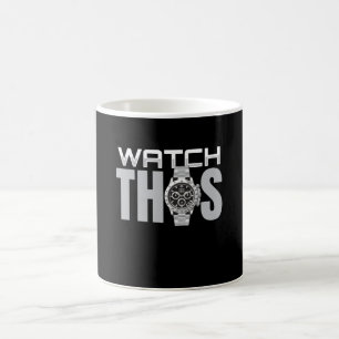 Sehen Sie sich diese Armbanduhren an Kaffeetasse