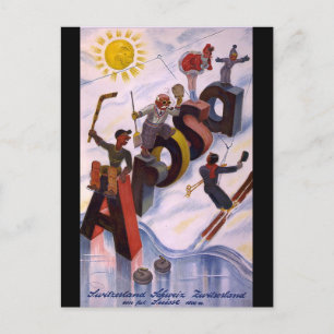 Sehen Sie sich dort Postkarte an