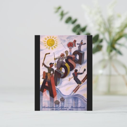 Sehen Sie sich dort Postkarte an (Stehend Vorderseite)